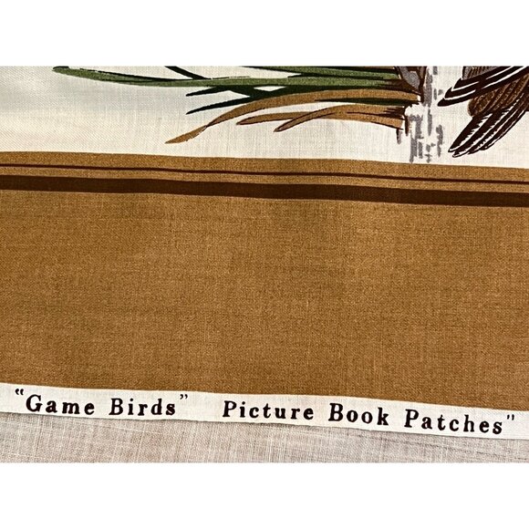 Cranston 3 Panel Fabric Wildlife Bird Mallard Duck Ruffed Grouse Gray Partridge - Picture 13 of 14